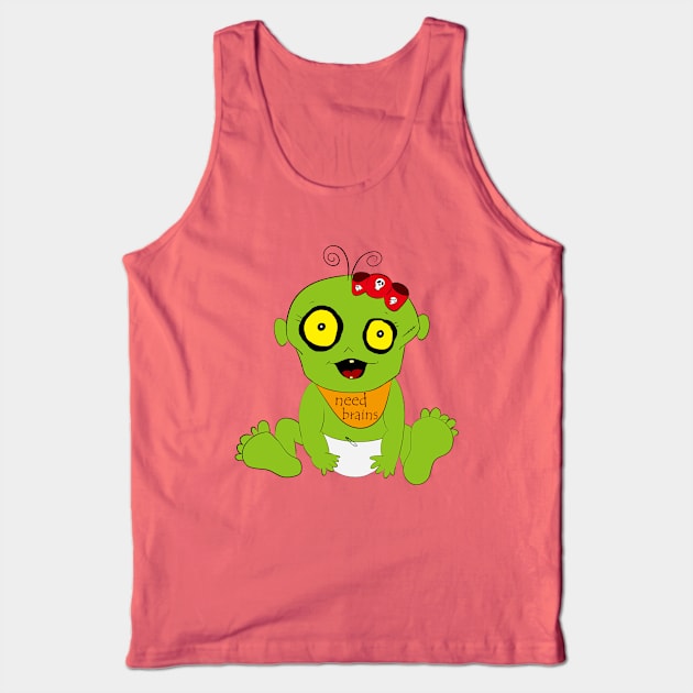 Need Brains Tank Top by DitzyDonutsDesigns